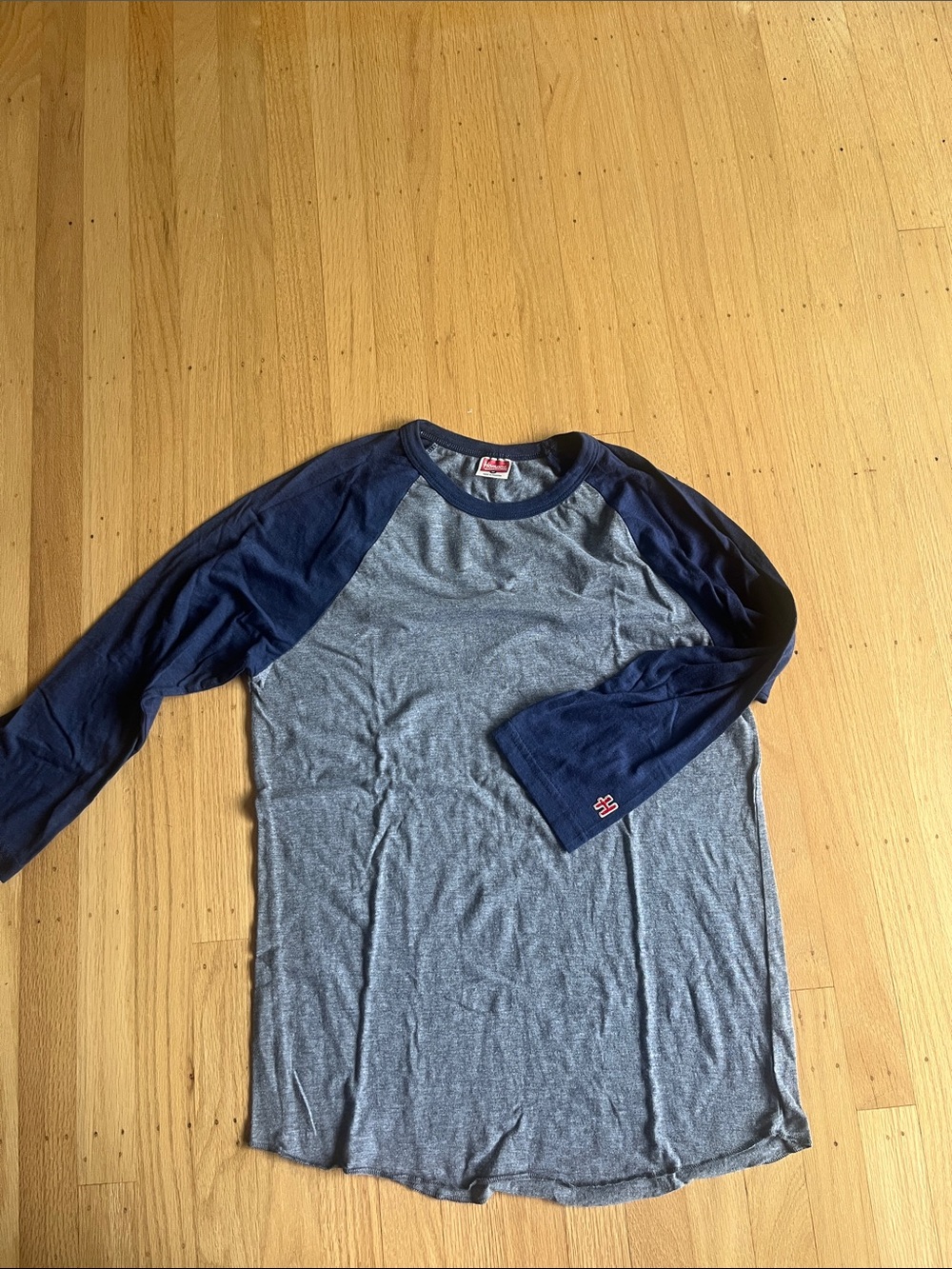 HOMAGE Navy Sleeve with Heather Gray Body